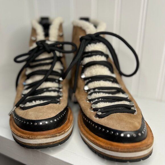 Rag & Bone Women's Compass Genuine Shearling Boots Size 9/39 - Picture 2 of 9